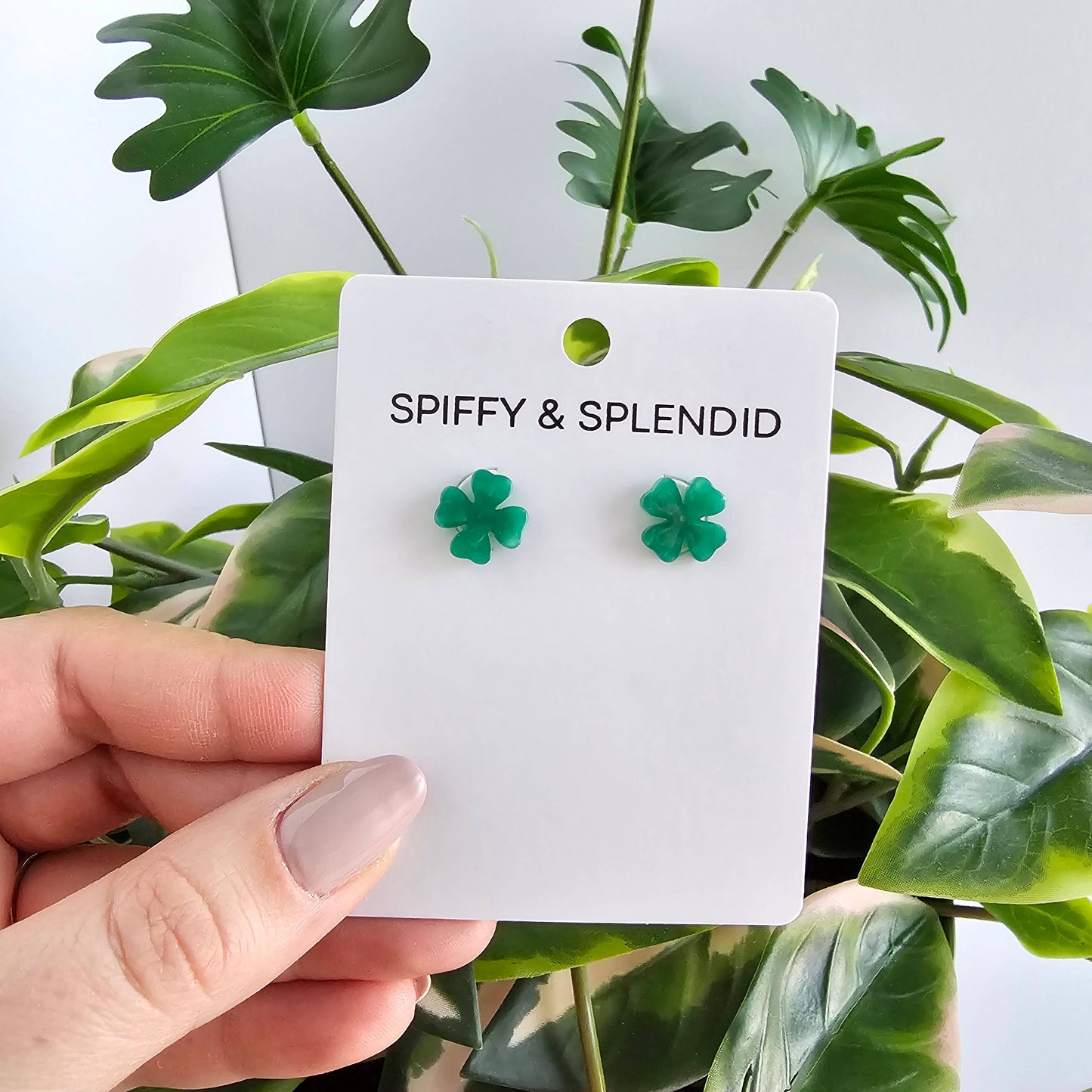 Shamrock Studs / St Patrick's Day Earrings