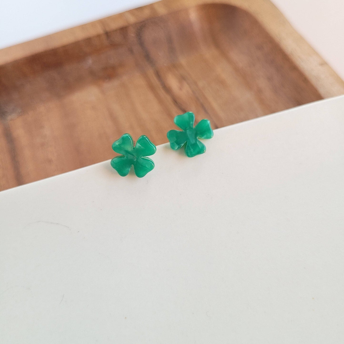 Shamrock Studs / St Patrick's Day Earrings