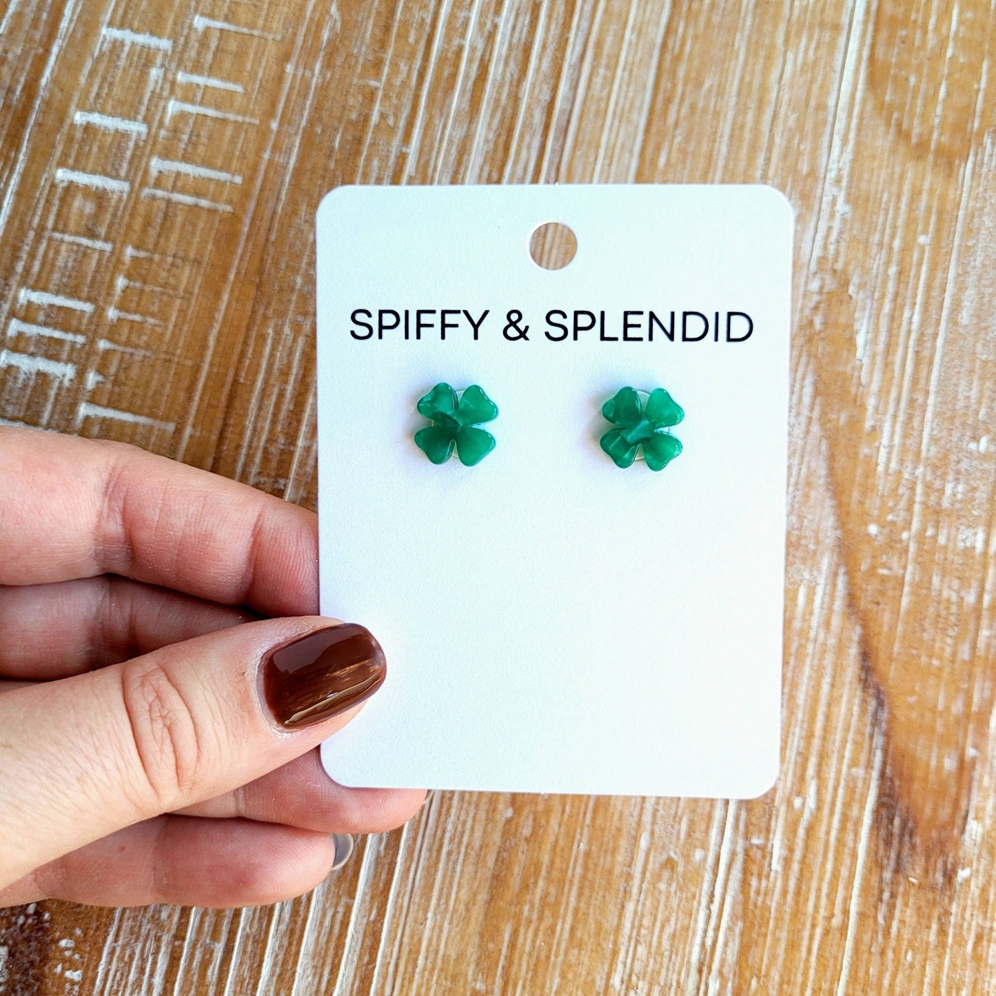 Shamrock Studs / St Patrick's Day Earrings