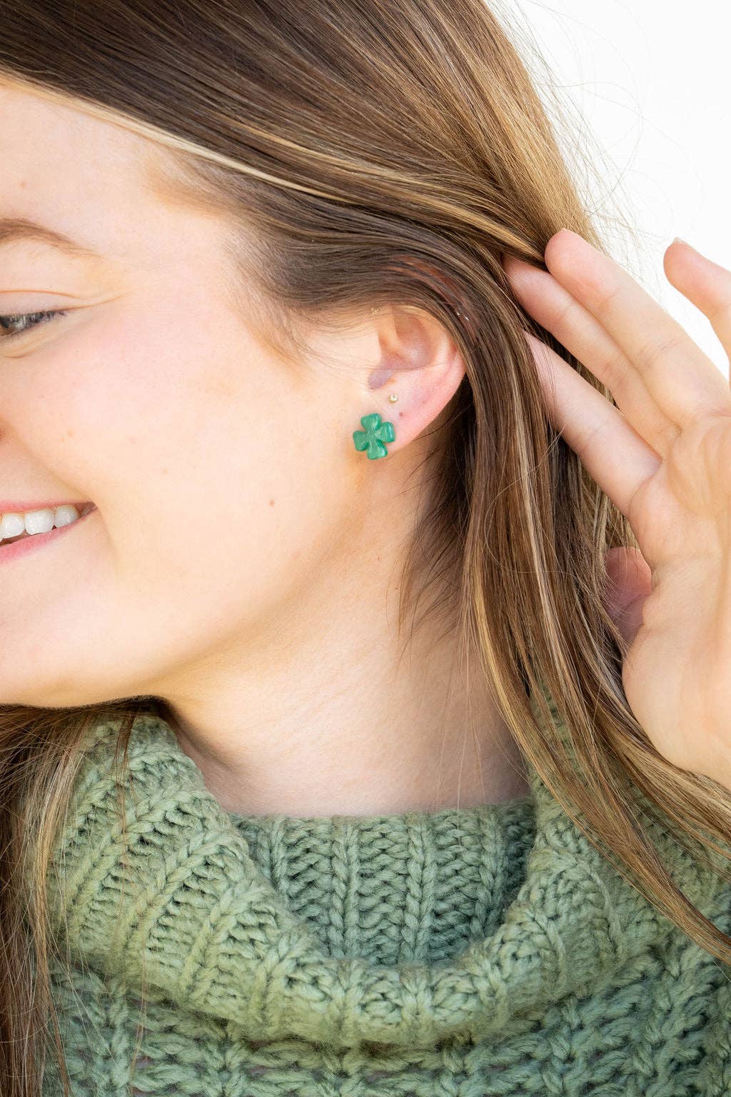 Shamrock Studs / St Patrick's Day Earrings