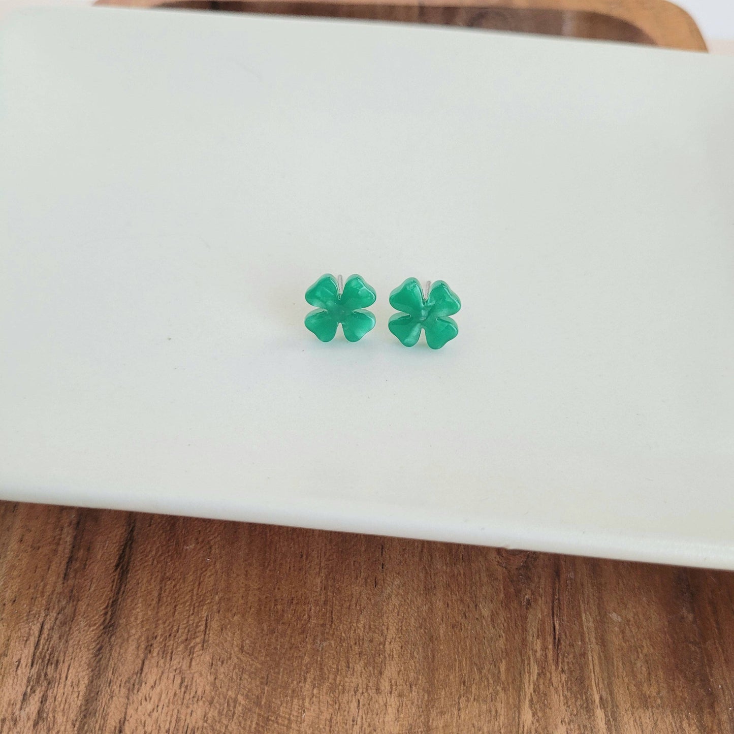 Shamrock Studs / St Patrick's Day Earrings