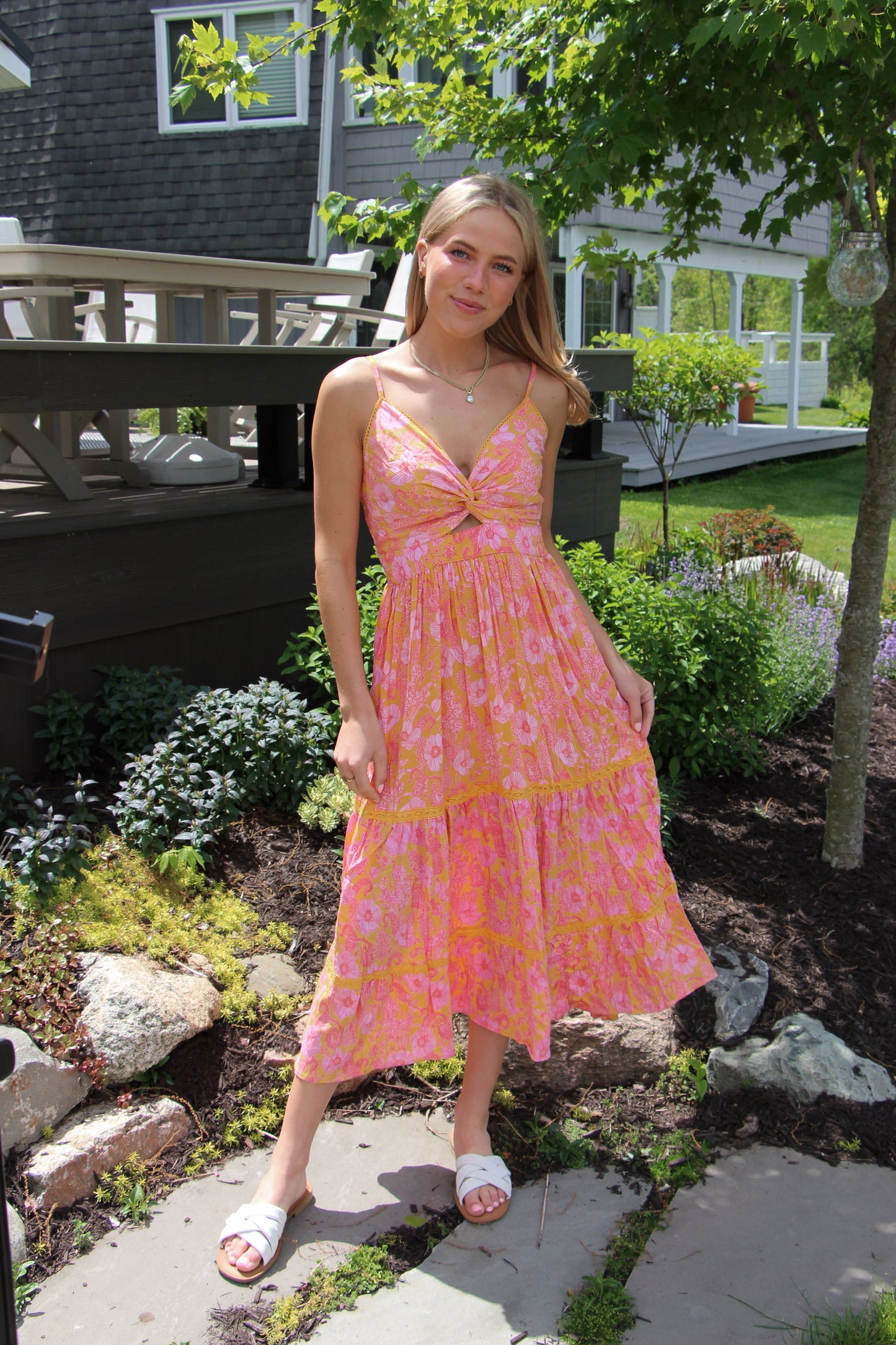 Tropical Sunset Maxi Dress